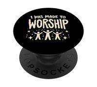 FUI Hecho para adorar la fe Cristiana Jesús Hijo de Dios PopSockets PopGrip Adhesivo