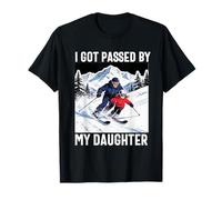 FUI Pasado por mi Hija Divertido esquí esquí Marido papá Camiseta