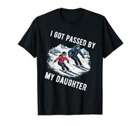 FUI Pasado por mi Hija Divertido esquí esquí Marido papá Camiseta