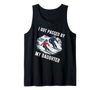 FUI Pasado por mi Hija Divertido esquí esquí Marido papá Camiseta sin Mangas