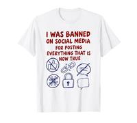 FUI Prohibido en Las Redes sociales (Declaración de teoría de la conspiración) Camiseta