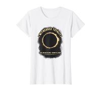 FUI Testigo de la totalidad del Eclipse Solar Total 12 de Agosto de 2026 Camiseta gráfica económica, Mujer, Blanco, XS