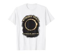 FUI Testigo de la totalidad del Eclipse Solar Total 12 de Agosto de 2026 Camiseta gráfica económica, Hombre, Blanco, M