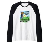 FUI una Vez, los gráficos no Eran geniales. Camiseta Manga Raglan