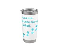 Fui yo que dejé salir a los perros que preguntaron humor diciendo Vaso térmico de acero inoxidable de doble pared