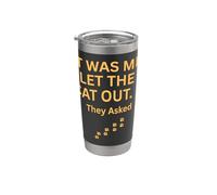 Fui yo que dejé salir a los perros que preguntaron humor diciendo Vaso térmico de acero inoxidable de doble pared