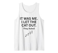 FUI yo Que dejé Salir al Gato le preguntaron Humor Diciendo Camiseta sin Mangas
