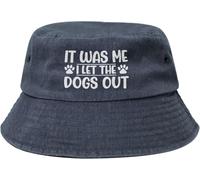 FUI Yo Quien Dejó Salir A Los Perros. Sun Sombrero Divertido Sombreros Cubo para Hombres Mujeres, Exteriores Caza Jungla Ancha Sombrero De Pesca