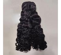 FUIBEJAE 1 Paquete de Cabello Humano Rizado Pequeño Pixie, Mojado y Ondulado, Cabello Humano Brasileño No Procesado Remy, Extensiones de Tejido Rizado, Cabello Negro Natural Rizado,22inch