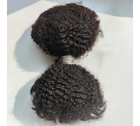 FUIBEJAE 4C Cabello Humano Afro Kinky a Granel para Extensiones de Dreadlocks, Reparación de Locs, Trenzado, Giros, Trenzas, Cabello Humano Afro Kinky Rizado a Granel que Puede Ser,50g,16inch