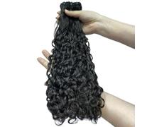 FUIBEJAE Cabello Brasileño 3 Paquetes Rizado Birmano Paquetes de Cabello Humano Brasileño Sin Procesar Extensiones de Cabello Humano Tejido Corto Rizado Cabeza Completa,Water,10 10 10inch