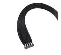 FUIBEJAE Extensión de cabello humano de segunda generación 6D Máquina 6D Conexión rápida de ranura sin pista al cabello de la cabeza Extensión de cabello humano real para mujeres 10 filas,B 28inch