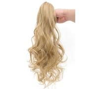 FUIBEJAE Extensión de cola de caballo Garra ondulada rizada clip en postizo Extensiones de cabello de cola de caballo cola de caballo larga sintética para mujeres de uso diario,24# 18 inch