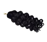 FUIBEJAE Extensiones de Cabello Humano para Trenzas Crochet Pre-Torcido Ondulado Agua Rizado Pluma Sin Nudos Preseparado Extensión de Cabello Virgen para Trenzar para Mujeres,Italian curly,12inch