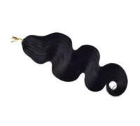 FUIBEJAE Extensiones de cabello humano trenzado crochet virgen preseparadas con ondas corporales rizadas estilo pluma, trenzas invisibles sin nudos para mujeres negras 100G, #1B,20inch