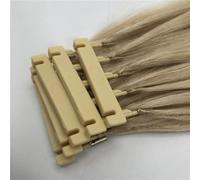 FUIBEJAE Extensiones de pelo 6D de 2ª generación para mujeres, pelo virgen Máquina 6D Conexión rápida sin pista de ranura a la cabeza Pelo Remy Extensión de pelo, 20 filas,Oro,24inch (60cm) 50g