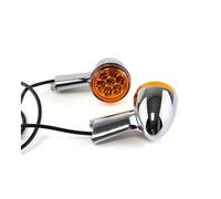 Fuicotto Luz Senal De Giro Compatible con Harley Para Davidson Sportster 883 Iron XL1200 Forty Eight 1992 en adelante intermitentes luces indicadoras motocicleta(Orange)
