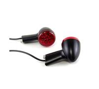 Fuicotto Luz Senal De Giro Compatible con Harley Para Davidson Sportster 883 Iron XL1200 Forty Eight 1992 en adelante intermitentes luces indicadoras motocicleta(Rojo)