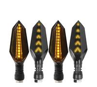 Fuicotto Pilotos Intermitentes Compatibile Con Suzuki Para V-Strom DL 1000 650 GSF GSX 750 1200 GSR600 GSF600 Bandit 12V Luces intermitentes motocicleta(2 pair yellow yellow)