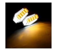 Fuicotto Pilotos Intermitentes Luces Intermitentes Universales Para Motocicletas Compatibile Con Suzuki Para GSXS 750 Para GSXR 1000 Para GSR SV400 SV650 Bandit 12 V(White)
