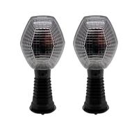 Fuicotto Pilotos Intermitentes Luz Señal Giro Motocicleta Indicadora Advertencia Trasera Para Compatibile Con Suzuki Para GSF 600 650 1200 1250 Bandit(White Turn Signal)