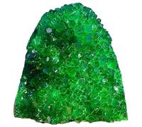 FUICZXBXQU ?CrystalHola Green Geode Cluster (0.44-0.66lb, 5-10cm) - Spiritual Crystal for Home & Office, Feng Shui Decor, Crystals & Grids
