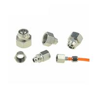 FUICZXBXQU Garden Plumbing Brass Nickel Plated Pneumatic Air Quick Connector 4 6 8 10 12mm Hose 1/8 1/4 1/2 Thread RO Water Gas Fitting (Color : KNPCF, Size : 6mm OD Hose) FUICZXBXQU