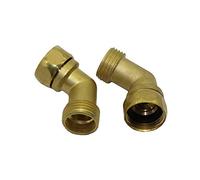 FUICZXBXQU Pipe connector 3/4' Copper Elbow Connector Garden Quick Connector Transform The Connector Fitting Garden Hose Brass (Diameter : 3/4'') FUICZXBXQU