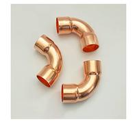 FUICZXBXQU Pipe Fittings 1/2" 3/4" 1" 12.7 16 19 22 25.4 28.6mm Inner Diameter 99.9% Copper End Feeding Long Radius 90 Degree Elbow Joint for Air Conditioner (Color : ID 32mm Wall 1.5mm) FUICZXBXQU