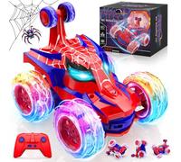 FUIOCOCP Coche Teledirigido Spider, 2.4Ghz Radiocontrol Monster Truck con Luces RC Juguetes Niños Niñas 3 4 5 6 7 8 9 10 11 12 Años, 360° Carro Telecomandado Infantiles Regalos Cumpleaños Navidad