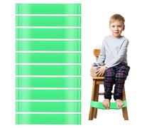 FUIPVGI 10 Piezas Bandas de Resistencia, Bandas Elásticas Fitness, Resistance Bands para Fortalecer Piernas Glúteos Brazos Yoga, para Sillas de Aula, Bandas de Ejercicio para Niños (Verde)