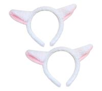 FUIPVGI 2 Piezas Diadema de Animal Animals Headband Tocado de Animal Diadema de Dibujos Animados Halloween Bandas para el Pelo Hair Hoop Accesorios de Fiesta de Cosplay (2 Piezas) (2)