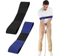 FUIPVGI 2 Piezas Entrenadores de Swing de Golf Postura, Swing de Golf Corrector, Golf Entrenamiento Golf Gesto Corrector, Golf Banda de Poder Swing Ayuda de Práctica (Negro)