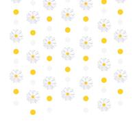 FUIPVGI 2 Piezas Juego de Banderines de Margaritas Banderines de Papel de Margaritas para Fiesta de Cumpleaños Banderas de Fiesta de Cumpleaños para Fiesta De Bienvenida De Bebé Decoración De (Blanco)