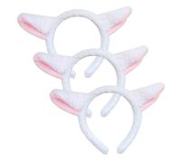 FUIPVGI 3 Piezas Diadema de Animal Animals Headband Tocado de Animal Diadema de Dibujos Animados Halloween Bandas para el Pelo Hair Hoop Accesorios de Fiesta de Cosplay (3 Piezas) (3)