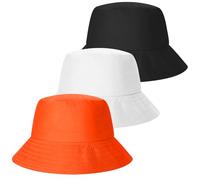 FUIPVGI 3 Stück Sombrero Pescador mit UV-Schutz für Männer und Frauen,Sonnenhut Sommer-Sonnenkappe, 58-60 cm Fischer-Sonnenkappe für Jagd, Wandern, Reisen und Outdoor-Aktivitäten(3 Farben)