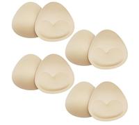 FUIPVGI 4 Pares Almohadillas para Sujetador, Relleno Sujetador Push up, Almohadillas de Sujetador Extraíble Push-up Cosido Triángulo Push Up Relleno para Bikini & Sujetador Deportivo & Traje de Baño