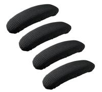 FUIPVGI 4 Piezas Fundas para Reposabrazos de Silla de Oficina, Extraíbles Cubiertas de Apoyabrazos, Protector de Brazo de Silla (Negro)