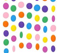 FUIPVGI 4 Piezas Guirnalda de Papel Multicolores Redonda de Círculos para Decoración de Fiesta, Boda, Cumpleaños (16 m)