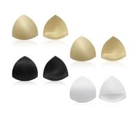 FUIPVGI Almohadillas de brasier extraíbles para mujer, almohadillas triangulares, insertos de brasier para mujer, cómodas copas deportivas, insertos de brasier para parte superior de bikini, 3