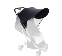 FUIPVGI Parasoles para Silla de Paseo, Parasol para Cochecito, Toldo Cochecito Bebe, Parasol Ajustable con Protección UV, Sombrilla Carro Bebe Universal, Toldo Cochecito Bebe para Capazos (Negro)