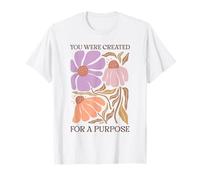 Fuiste Creado con un propósito de Arte Floral Camiseta