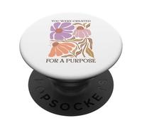 Fuiste Creado con un propósito de Arte Floral PopSockets PopGrip Adhesivo