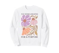 Fuiste Creado con un propósito de Arte Floral Sudadera