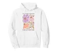 Fuiste Creado con un propósito de Arte Floral Sudadera con Capucha