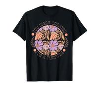Fuiste Creado para un propósito Bohemio Floral Cristiano Camiseta gráfica económica