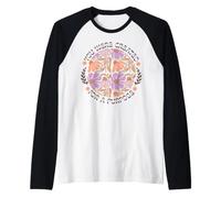 Fuiste Creado para un propósito Bohemio Floral Cristiano Camiseta Manga Raglan