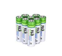 Fuji Enviromax Pilas AA súper alcalinas LR6, ecológicas, de larga duración, potentes, sin cloruro de polivinilo nocivo ni metales pesados (8 unidades)
