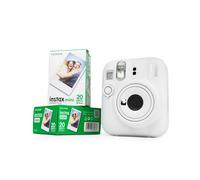 Fuji Instax Mini 13 Clay White Cámara Instantánea 2 Películas Doble Pack
