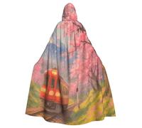 Fuji Mount Cherry Blossom - Capa con capucha para adulto, disfraz de Halloween